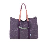 Henkeltasche FRITZI AUS PREUSSEN "My Shopper Leo", Herren, Gr. B/H/T: 22cm x 31cm x 42cm, lila, Nylon, Taschen, mit viel Platz und praktischem Reißverschlussfach (35729107-0) lila