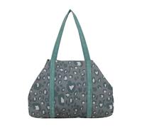 Henkeltasche FRITZI AUS PREUSSEN "Simply Shopper Leo", Herren, Gr. B/H/T: 16cm x 29cm x 44cm, olivgrün, Baumwolle, Taschen, mit tollem Leo-Print (13318826-0) olivgrün