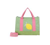 Henkeltasche FRITZI AUS PREUSSEN "Tote Bag Limited Squeezy Lemon", Damen, Gr. B/H/T: 40cm x 29,5cm x 14cm onesize, grün, 55% Baumwolle, 45% Polyester, unifarben, Taschen, mit Zitronen-Motiv (74169843-