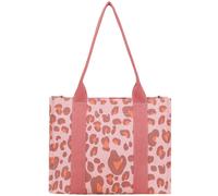 Henkeltasche FRITZI AUS PREUSSEN "Tote Shopper Medium Leo", Herren, Gr. B/H/T: 14cm x 26cm x 33cm, pink, Kunstfaser, Taschen, mit tollem Leo-Print (33715949-0) pink