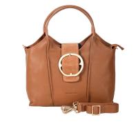 Henkeltasche HARBOUR 2ND "Silvana", Damen, Gr. B/H/T: 30cm x 21cm x 12cm, sand, Leder, Taschen Henkeltasche, Handtasche, Tote Bag mit praktischen Fächern (94299020-0)