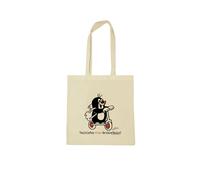 Henkeltasche LOGOSHIRT "Baumwolltasche Der kleine Maulwurf", Damen, Gr. B/H/T: 1cm x 42cm x 38cm, beige (ecru), Baumwolle, bedruckt, Taschen, mit coolem Motiv (79168736-0) ecru