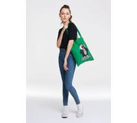 Henkeltasche LOGOSHIRT "Baumwolltasche Der kleine Maulwurf", Damen, Gr. B/H/T: 38cm x 42cm x 42cm, grün, Baumwolle, bedruckt, Taschen, mit Der kleine Maulwurf-Motiv (59604847-0) grün
