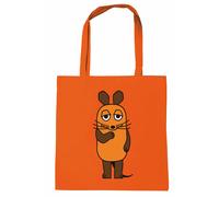 Henkeltasche LOGOSHIRT "Baumwolltasche Die Sendung mit der Maus", Damen, Gr. B/H/T: 8,5cm x 38cm x 42cm, orange, Baumwolle, bedruckt, Taschen, mit Sendung mit der Maus-Logo (65162817-0) orange