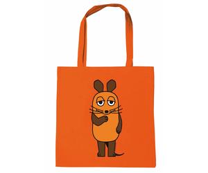 Henkeltasche LOGOSHIRT "Baumwolltasche Die Sendung mit der Maus", Damen, Gr. B/H/T: 8,5cm x 38cm x 42cm, orange, Baumwolle, bedruckt, Taschen, mit Sendung mit der Maus-Logo (65162817-0) orange