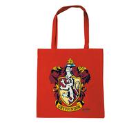 Henkeltasche LOGOSHIRT "Baumwolltasche Gryffindor", Damen, Gr. B/H/T: 38cm x 42cm x 1cm, rot, Baumwolle, bedruckt, Taschen, mit langen Tragegriffen (10050342-0) rot