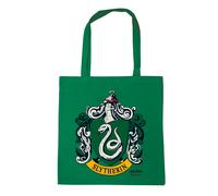 Henkeltasche LOGOSHIRT "Baumwolltasche Slytherin Logo", Damen, Gr. B/H/T: 38cm x 42cm x 1cm, grün, Baumwolle, bedruckt, Taschen, mit Slytherin-Motiv (96668725-0) grün