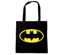 Henkeltasche LOGOSHIRT "DC Comics - Batman", Damen, Gr. B/H/T: 38cm x 42cm x 1cm, schwarz, Baumwolle, bedruckt, Taschen, mit lizenziertem Print (41756440-0) schwarz