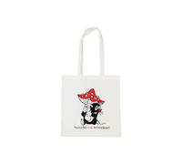Henkeltasche LOGOSHIRT "Der kleine Maulwurf - Pilz", Damen, Gr. B/H/T: 38cm x 42cm x 1cm, beige, Baumwolle, bedruckt, Taschen, mit coolem Motiv (49564510-0) beige