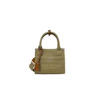 Henkeltasche "Mira", Damen, Gr. B/H/T: 20cm x 17cm x 11cm, khaki, Canvas, MARC O'POLO ACCESSORIES, unifarben, Taschen, Handtasche, Umhängetasche mit Lederanhänger und Magnetverschluss (85488268-0) kha