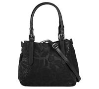 Henkeltasche SAMANTHA LOOK Gr. B/H/T: 29 cm x 25 cm x 18 cm onesize, schwarz Damen Taschen Handtaschen echt Leder, Made in Italy (75015167-0)