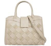 Henkeltasche SAMANTHA LOOK, Damen, Gr. B/H/T: 33cm x 20cm x 8cm onesize, beige, Leder, Taschen Handtasche, echt Leder, Made in Italy (58330542-0) beige