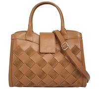 Henkeltasche SAMANTHA LOOK, Damen, Gr. B/H/T: 33cm x 20cm x 8cm onesize, braun (cognac), Leder, Taschen Handtasche, echt Leder, Made in Italy (11182704-0) cognac