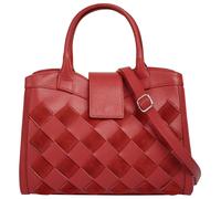 Henkeltasche SAMANTHA LOOK, Damen, Gr. B/H/T: 33cm x 20cm x 8cm onesize, rot, Leder, Taschen Handtasche, echt Leder, Made in Italy (96250912-0) rot