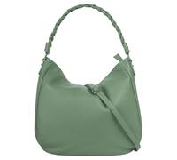 Henkeltasche SAMANTHA LOOK, Damen, Gr. B/H/T: 34cm x 31cm x 10cm onesize, grün (mint), Leder, leicht glänzend, unifarben, Taschen, echt Leder, Made in Italy (79560547-0) mint