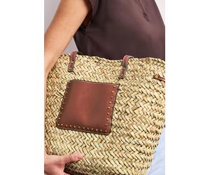 Henkeltasche STREET ONE, Damen, soft sand, Stoff, Seegras, Taschen, in zweifarbiger Optik (18305319-0) soft sand