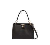 Henkeltasche TOMMY HILFIGER "TH HER TOTE", Herren, Gr. B/H/T: 24,5cm x 18,5cm x 12cm, schwarz, Lederimitat, Taschen, Damen Schultertasche, Henkeltasche mit TH-Logo (94511830-0) schwarz