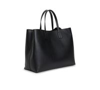 Henkeltasche TOMMY HILFIGER "TH ICON SATCHEL", Damen, Gr. B/H/T: 38cm x 29cm x 15cm, schwarz, Lederimitat, Taschen, Damen Handtasche, Shopper, Satchel mit Taschenanhänger (68967556-0) schwarz