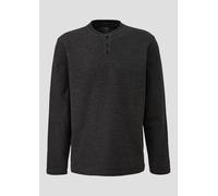 Henley-Longsleeve mit Struktur XXL schwarz 2174253.99W0.XXL