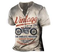 Henley Shirt Herren Kurzarm Henley Shirt Sommer Druck Sport Henley Shirt Für Herren Kurzarm Sommer Freizeithemd Regular Fit Sportshirt Herren TD-25 S