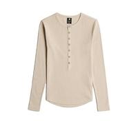 G-STAR Henley Slim T-Shirt Beige XL dark brick D27975-E136-1214-XL