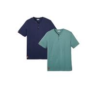 Henleyshirt aus reiner Bio-Baumwolle (2er-Pack) 48/50 (M)