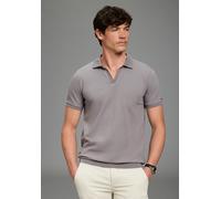 Henleyshirt BRUNO BANANI, Herren, Gr. XXL (60/62), anthrazit, Single Jersey, Obermaterial: 95% Baumwolle, 5% Elasthan, unifarben, schmal, V-Ausschnitt, angesetztes Bündchen, Shirts, schmale Passform,