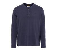 camel active Herren Henleyshirt aus nachhaltigem Organic Cotton Dunkelblau, Menswear-L