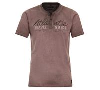 Henleyshirt CASAMODA "CASAMODA Henley uni", Herren, Gr. L, braun (hellbraun), 100% Baumwolle, Shirts (82140224-L) hellbraun
