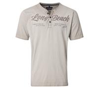 Henleyshirt CASAMODA "CASAMODA Henley uni", Herren, Gr. M, beige, 100% Baumwolle, Shirts (85658664-M) beige
