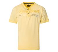 Henleyshirt CASAMODA "CASAMODA Henley uni", Herren, Gr. XXL, gelb, 100% Baumwolle, Shirts (52326161-XXL) gelb