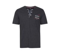 Henleyshirt FQ1924 "Henleyshirt FQRudolf", Herren, Gr. M, grau (charcoal mix), Obermaterial: 100% Baumwolle CO., Shirts (35880667-M) charcoal mix