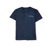 Henleyshirt, Kurzarm in gewaschener Optik aus reiner Bio-Baumwolle 64/66 (3XL)