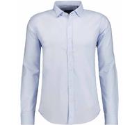 Henleyshirt RAGMAN, Herren, Gr. M, blau (taubenblau), Popeline, Baumwolle, regular fit, ohne Ausschnitt, Shirts (93737452-M) taubenblau