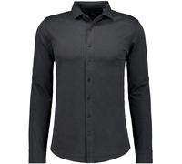 Henleyshirt RAGMAN, Herren, Gr. M, schwarz, Popeline, 70% Baumwolle 30% Polyester, regular fit, ohne Ausschnitt, Shirts (60305631-M) schwarz