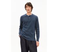 HENLY GMT DYE LANGARMSHIRT | Bio-Baumwoll-Mix - blau (S)