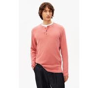 HENLY GMT DYE LANGARMSHIRT | Bio-Baumwoll-Mix - rot (L)