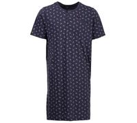 Henry Terre Nachthemd Herren Kurzarm Brush Brusttasche Knopfleiste Größe M-3XL, Farbe:anthrazit, Größe:XXL