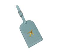 Heoscus Sicherer Reisedokumentenplaner Mit Goldenem Schablonen Flugzeugmuster Dauerhafter Reisedokumentenschutz Aus PU Leder Mit Notizfach Reisepasshülle Aus PU Leder Goldfoliendesign