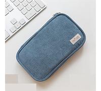 HEPPPP Kordsamt Pan Case Pen Pencil Bag Flat Open Multi Pocket Aufbewahrungstasche Handtasche for Schreibwaren Schulreisen Mäppchen Federmäppchen (Color : B)