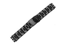 HEPUP Für Swatch massiven Kern Metall Armband konkave konvexe Uhrenkette YCS Yas YGS Eisen Männer und Frauen Stahl Uhrenarmband Keramik Armband, 21 mm, Achat