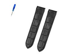 HEPUP Premium Lederband Zubehör für Cartier Santos 100 Männer und Frauen Lederband 20mm 23mm, 20 mm, Achat