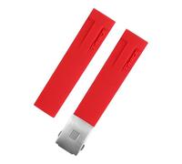 HEPUP Sport Silikon Uhrenarmbänder für Tissot T048 T048.417 Uhrenarmband T-Race T-Sport Armband Wasserdicht Weich Gummi, 20 mm, Achat