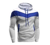 Herbst Gewinner Männer Pullover Street Retro Langarm Männer Hoodie Beiläufige Herren-Sweatshirt (Color : Gray, Size : L.)