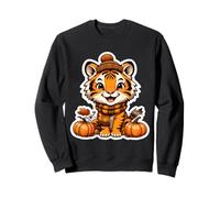 Herbst Herbst Baby Tiger Liebhaber Thanksgiving Kinder Kürbis niedlich Sweatshirt