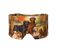Herbst Labrador Lab Golden Retriever Hund danken, Vollständige Augenabdeckungen, lichtblockierende Augenmaske, Schlafaugen- und Ohrenschützer