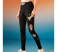 Herbst Leggings im Cartoon Muster, basic und niedlich im Lässig Stil