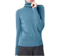 Herbst Strickpullover Damen Casual Pullover Warm Langarmshirt Kuscheliger Sweater Frauen Elegant Sweater Baumwolle Sweatshirt Tunika Oberteil Langarm Winterpullover Weicher Pulli Loungewear Unterhemd