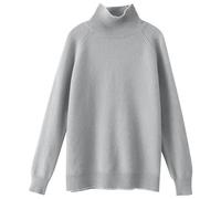 Herbst Strickpullover Damen Casual Pullover Warm Langarmshirt Kuscheliger Sweater Frauen Elegant Sweater Baumwolle Sweatshirt Tunika Oberteil Langarm Strick Winterpullover Weicher Warmer Pulli