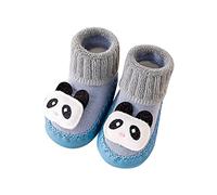 Herbst- und Winterschuhe für Jungen und Mädchen, niedlich, für den Innenbereich, für Babys, Kleinkinder, Sportschuhe, warm und bequem, LED, blau, 23 EU